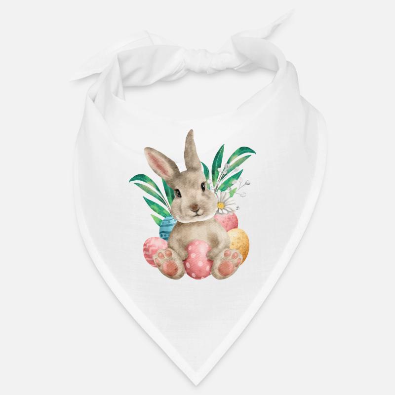 Watercolour Easter and Eggs Bandana