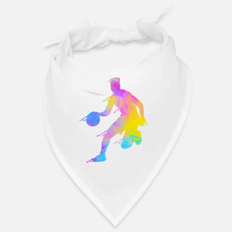 Basketball Éclaboussures colorées Bandana