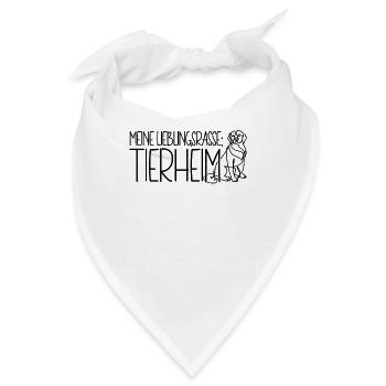 Tierschutz Hund Meine Lieblingsrasse Tierheim - Bandana - Weiß - Vorne
