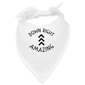 Down Right Amazing Shirt Down Syndrome Shirts Awar - Bandana - Weiß - Vorne