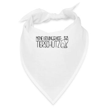 Tierschutz Katze Meine Lieblingsrasse Tierschutz - Bandana - Weiß - Vorne