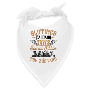 oldtimer 1978 originalzustand - Bandana - Weiß - Vorne