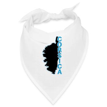 Korsika Wappen - Bandana - Weiß - Vorne