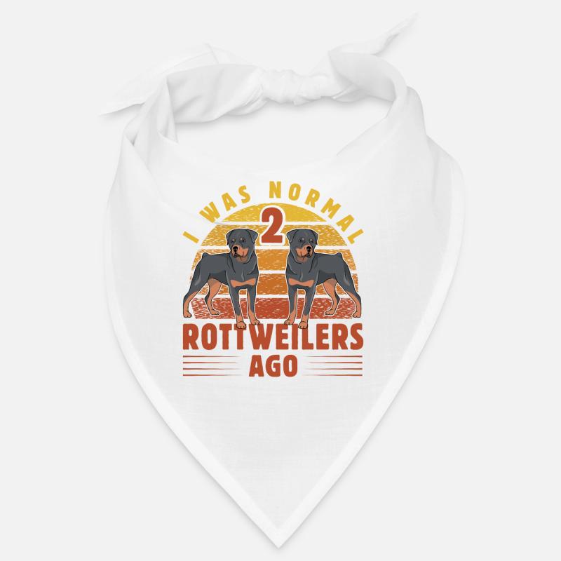 J’étais normal il y a 2 Rottweilers Bandana