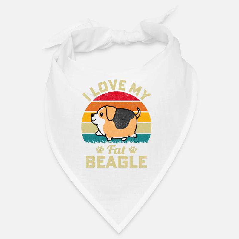 J’aime mon gros Beagle Bandana