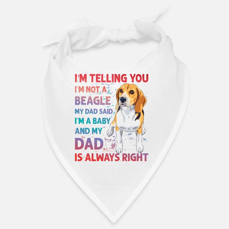 Beagle Lustiger Spruch Bandana