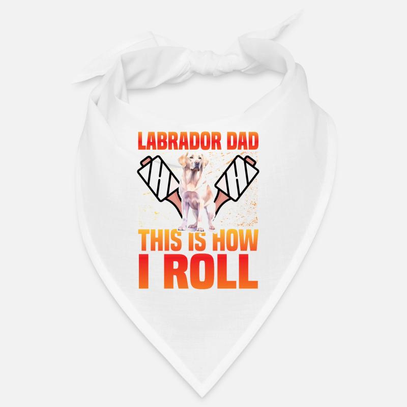 Papa Labrador c’est comme ça que je roule Bandana