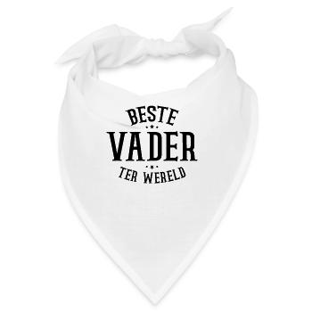 Beste vader ter wereld - Bandana - Weiß - Vorne