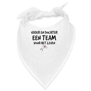 Vader en dochter voor het leven - Bandana - Weiß - Vorne