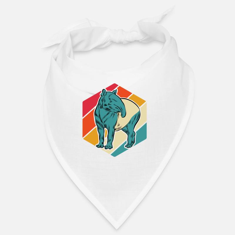 Tapir Vintage Retro - Geschenk Bandana