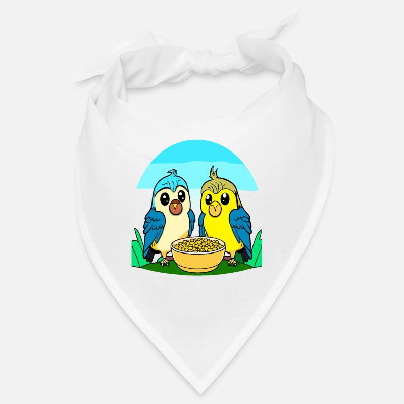 Wellis surpris en mangeant. Bandana