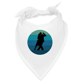 Argentinischer Tango Tanzen Milonga Vals - Bandana - Weiß - Vorne