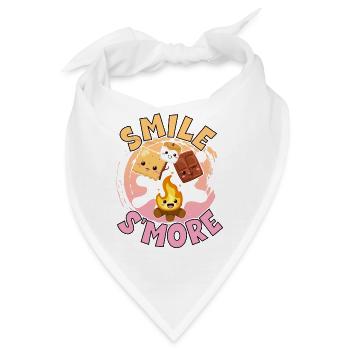 Smile S'more S'mores Pun Weekend Smores - Bandana - Weiß - Vorne