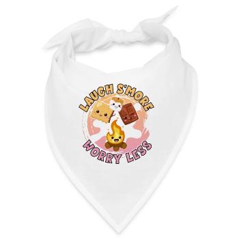Laugh S'more Sorgen Weniger S'mores Pun - Bandana - Weiß - Vorne