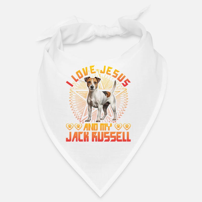 J’aime Jésus et mon Jack Russell Bandana