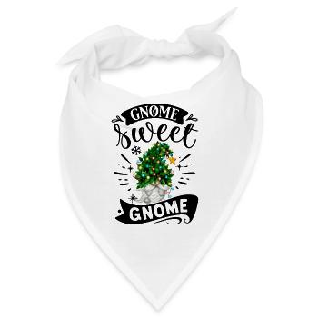 Xmas Gnomies Gnome Sweet Gnome Weihnachtsgnom - Bandana - Weiß - Vorne