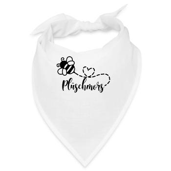 Plüschmors Hummel Ostfriesisch Ostfriesland - Bandana - Weiß - Vorne
