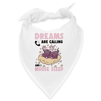 Dreams Are Calling Youth Cute Moose - Bandana - Weiß - Vorne