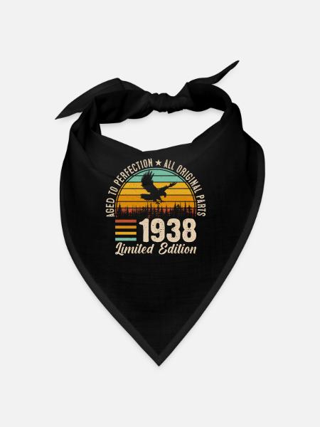 1938 - Eine legendäre Zeitreise - Bandana - Schwarz - Vorne