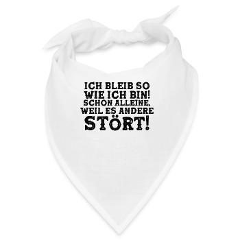 Selbstbewusster Humor - Bandana - Weiß - Vorne