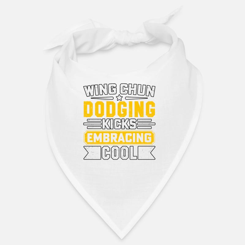 Wing Chun dodging kicks embracing cool Bandana