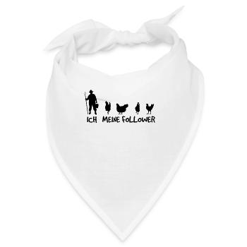 Bauernhof-Chic - Bandana - Weiß - Vorne