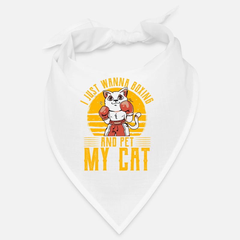 Je veux juste boxer et caresser mon chat Bandana