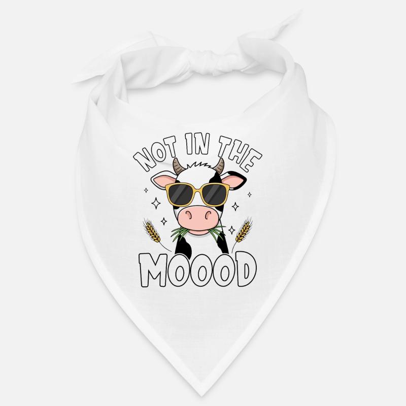Pas dans le moood Cow Bandana