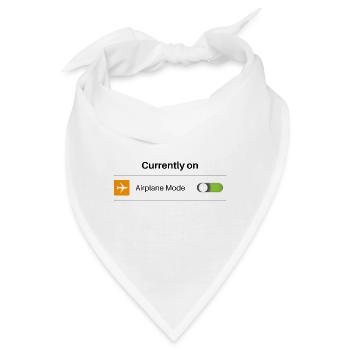 Aktuell im Flugmodus Lustig Introvertiert Offline - Bandana - Weiß - Vorne