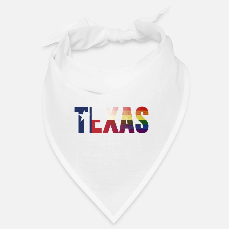 Conception du drapeau arc-en-ciel du Texas pour Proud LGBT + Bandana