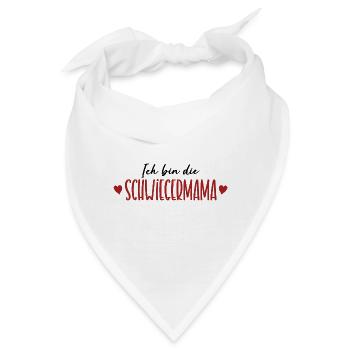 Ich bin die Schwiegermama Hochzeit Schwiegermutter - Bandana - Weiß - Vorne