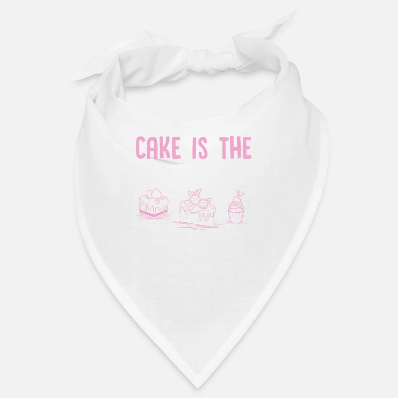 Cake is the answer no matter the question Baker Bandana