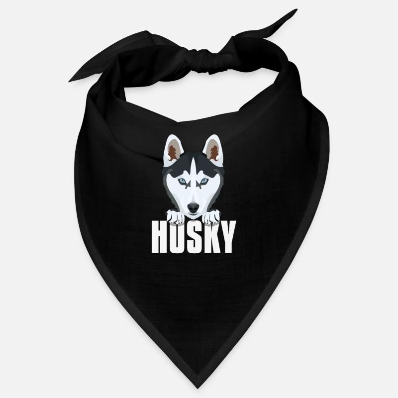 Husky souriant Bandana