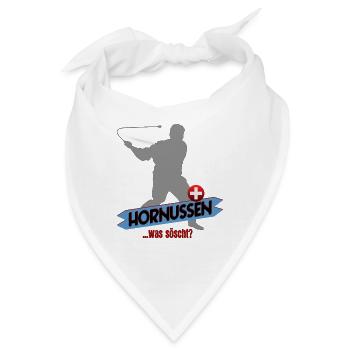 Hornussen Schweiz - Bandana - Weiß - Vorne