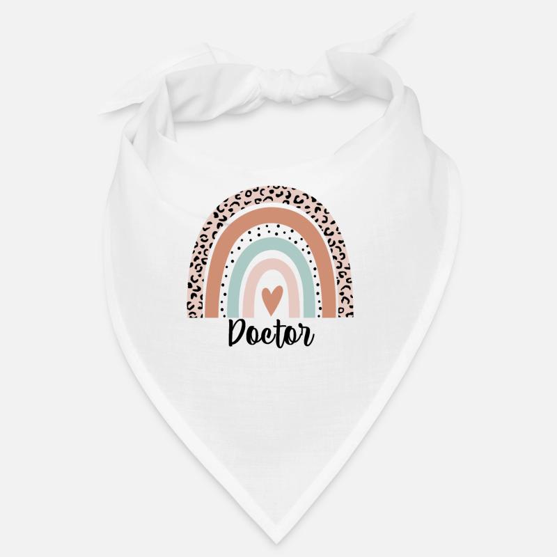 Doktor Regenbogen Leopard Lustiger Doktor Geschenk Bandana