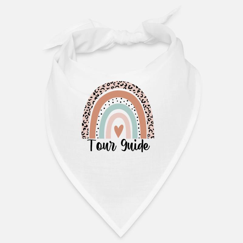 Reiseleiter Rainbow Leopard Funny Tour Guide Geschenk Bandana