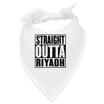 Straight Outta Riad - Bandana - Weiß - Vorne