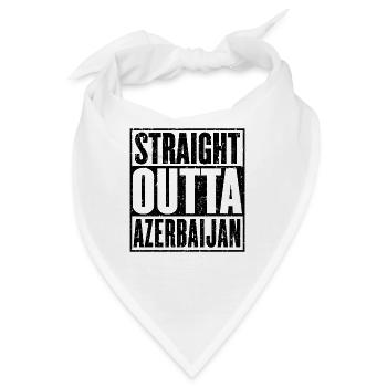 Straight Outta Aserbaidschan - Bandana - Weiß - Vorne