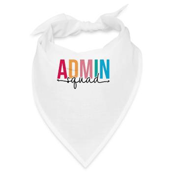 Admin Squad Verwaltungsassistent Admin Team - Bandana - Weiß - Vorne