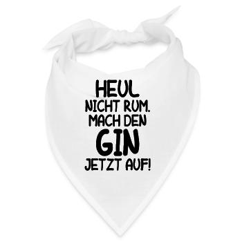 Gin Cocktail Alkohol Frauen Schnaps Longdrink Fun - Bandana - Weiß - Vorne