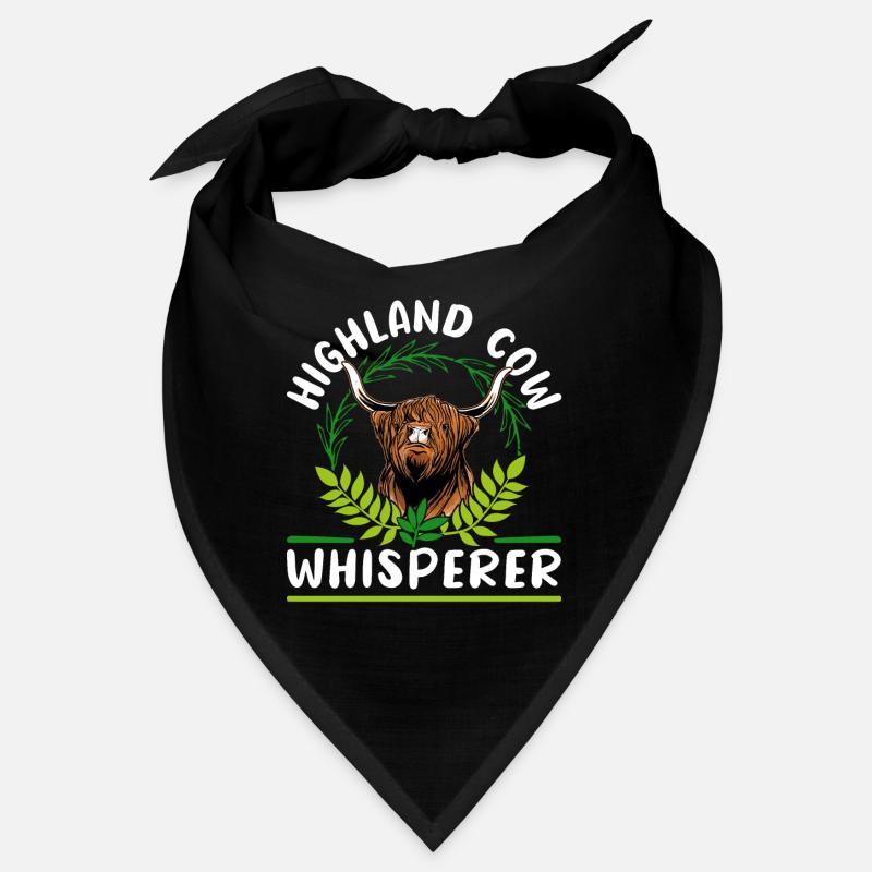 Vache bovine écossaise des Highlands Bandana