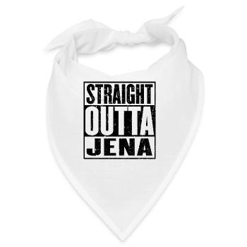 Gerade Outta Jena - Bandana - Weiß - Vorne