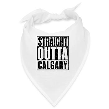 Gerade Outta Calgary Vintage - Bandana - Weiß - Vorne