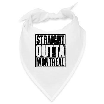 Gerade Outta Montreal Vintage - Bandana - Weiß - Vorne