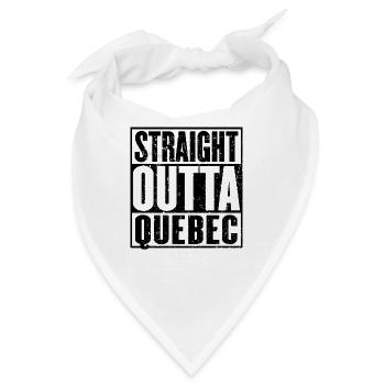 Gerade Outta Quebec Vintage - Bandana - Weiß - Vorne