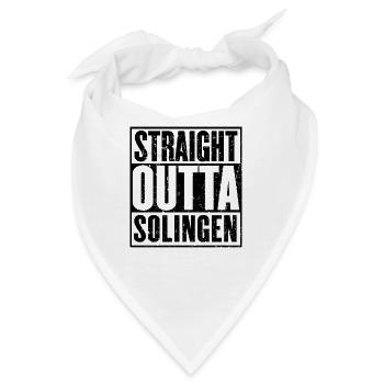 Gerade Outta Solingen - Bandana - Weiß - Vorne