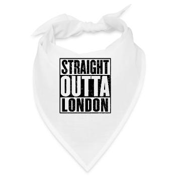 Straight Outta Straight-putta Vintage - Bandana - Weiß - Vorne