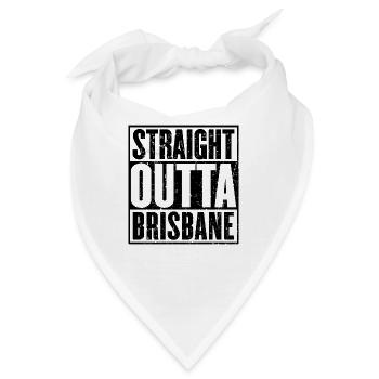 Direkt Outta Brisbane - Bandana - Weiß - Vorne