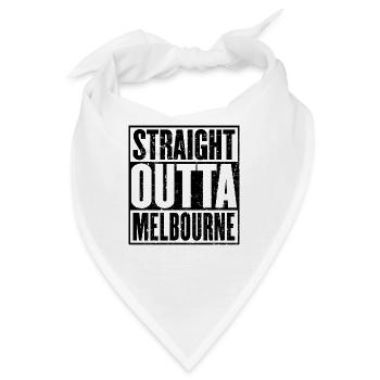 Gerade Outta Melbourne - Bandana - Weiß - Vorne