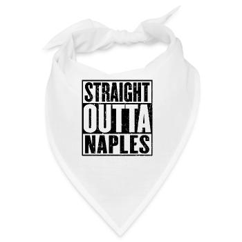 Straight Outta Neapel - Bandana - Weiß - Vorne